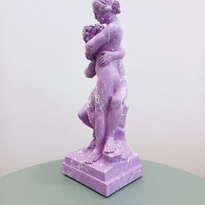 Bacchus & Ariadne Pop Art Figurine of Love and Euphoria | Marbled Alabaster Sculpture | Mythology Series Statue | Contemporary Art gReplicas