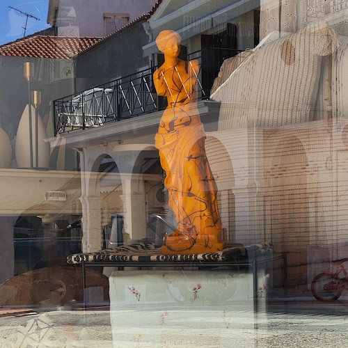 ミロのヴィーナス ポップアート 胸像：gReplicas による青いアラ