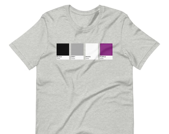 Asexual Pride T-Shirt: Subtle Ace Flag Colors, Pride Month Clothing