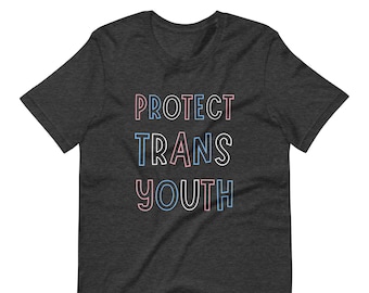 T-shirt Protect pour jeunes trans : T-shirt Social Justice LGBTQ+