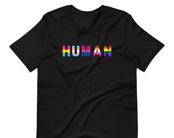 Pride Human Rights T-shirt: HBTQ Ally Unisex T-shirt