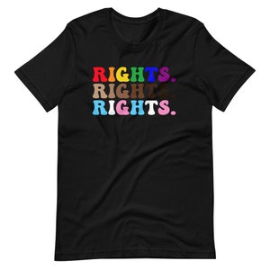 Equality Graphic Tee: Rights Unisex Pride T-Shirt
