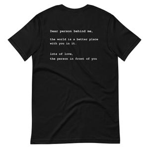 Dear Person Behind Me Shirt, Mental Health Shirt,Pink Shirt Day,Add Custom Text,Inspirational TShirts,You Matter TShirt,You Are Enough Shirt