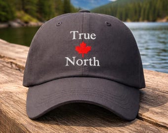True North Hut, Kanada-Ahornblatt-Kappe, Canadian Pride Dad Hut, bestickte Kanada-Baseballkappe