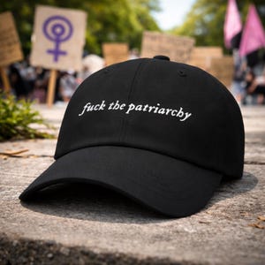 Gorra Fuck The Patriarchy, gorra feminista bordada para papá, regalo feminista, gorra con mensaje de igualdad, gorra de béisbol de protesta