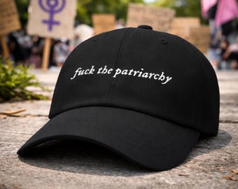 Smash The Patriarchy-hoed, feministische geborduurde vaderpet, feministisch cadeau, hoed gelijkheidsverklaring, uniseks pet van katoenen keperstof