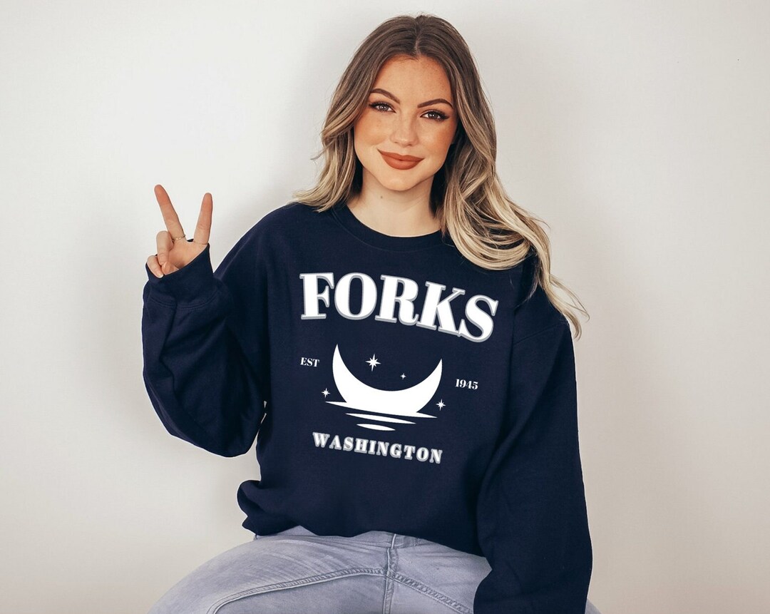 Forks Washington Sweatshirt Crewneck Sweater Forks PNW Etsy UK
