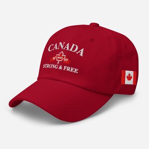 Embroidered Canada Hat For Men & For Women, Not For Sale Dad Cap, Strong and Free, Adjustable Straps,Unisex Baseball Hats,Canada Online Shop