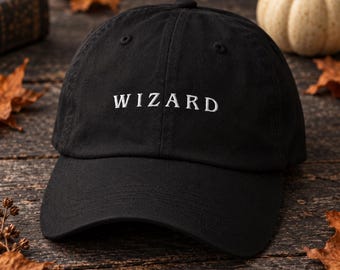 Zaubererhut, bestickte Zauberermütze, Hexenmeisterhut, Zauberer-Baseballkappe, Halloween-Hut