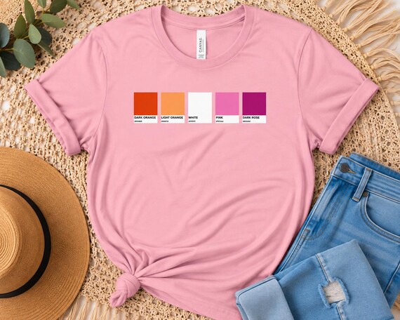 Lesbian Shirt, Subtle Lesbian Shirt, Sapphic Shirt, Lesbian Pride Shirt, Lesbian Flag Shirt, Pride Shirt
