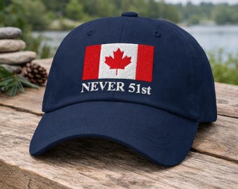 „Never 51st Canada“-Mütze, bestickte „Never 51“-Kappe, „Canada Is Not For Sale“-Mütze, Baseballkappe mit kanadischem Stolz