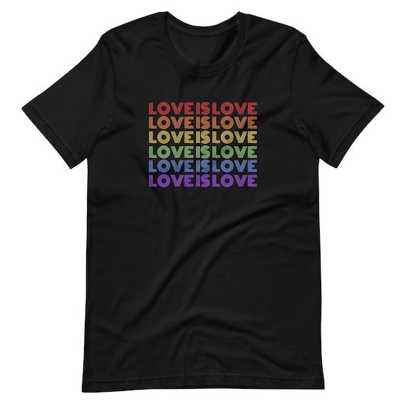 Love is Love T-Shirt, Pride T Shirt,Graphic Tees,Rainbow Shirt,Plus Size Shirt,Pride Clothing,LGBTQ Clothing,Trendy Crewneck,Gay Pride Shirt