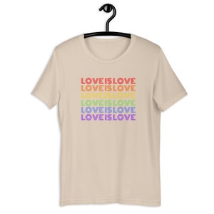 Kärlek är kärlek T-shirt, Pride T-shirt, Grafiska T-shirts, Regnbågsskjorta, Plus Size-skjorta, Pridekläder, HBTQ-kläder, Trendig rund hals, Gay Pride-skjorta bild 5