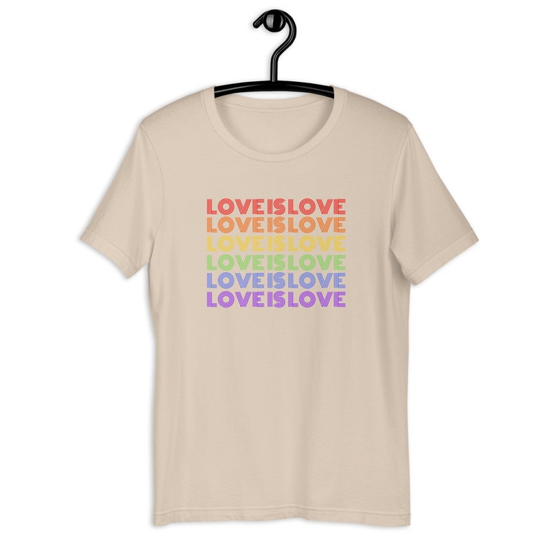 Kärlek är kärlek T-shirt, Pride T-shirt, Grafiska T-shirts, Regnbågsskjorta, Plus Size-skjorta, Pridekläder, HBTQ-kläder, Trendig rund hals, Gay Pride-skjorta bild 5