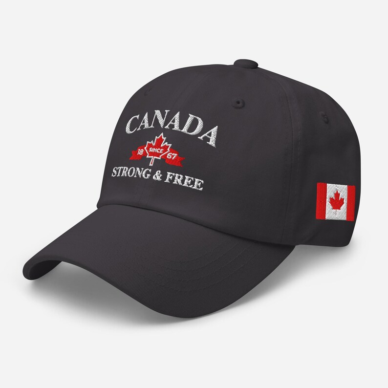 Embroidered Canada Hat For Men & For Women, Not For Sale Dad Cap, Strong and Free, Adjustable Straps,Unisex Baseball Hats,Canada Online Shop