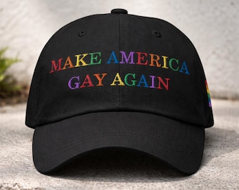 „Make America Gay Again“-Hut, Regenbogenkappe, LGBTQ-Pride-Hut, Geschenk für Schwule und Lesben, Lustiger politischer Hut