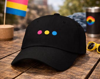 Hut mit pansexuellem Stolz, pansexueller Hut, pansexuelle Kappe, Hut mit dezentem Stolz