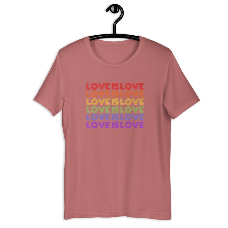 Kärlek är kärlek T-shirt, Pride T-shirt, Grafiska T-shirts, Regnbågsskjorta, Plus Size-skjorta, Pridekläder, HBTQ-kläder, Trendig rund hals, Gay Pride-skjorta bild 6