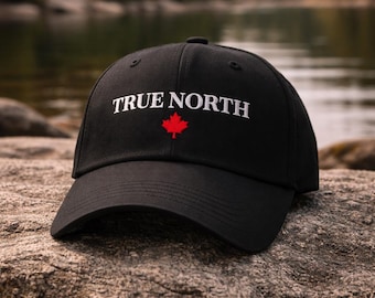 Kanada-Hut „True North Canada“, Hut mit kanadischem Stolz, Ahornblatt-Hut, Kanadisches Geschenk, Kanada-Souvenirhut