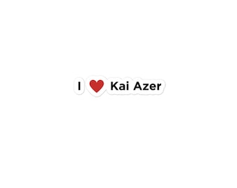 I Love Kai Azer Sticker