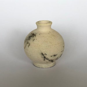 Raku Cherry Bomb Vase, Handmade Pottery Gift Idea