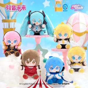 Official Hatsune Miku Kagamine Rin Kagamine Len Luka- Minidoll - 15cm - WOW Plushy