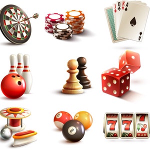 Sport clipart Sport Icons, Sports equipment, Gaming icons, instant Download