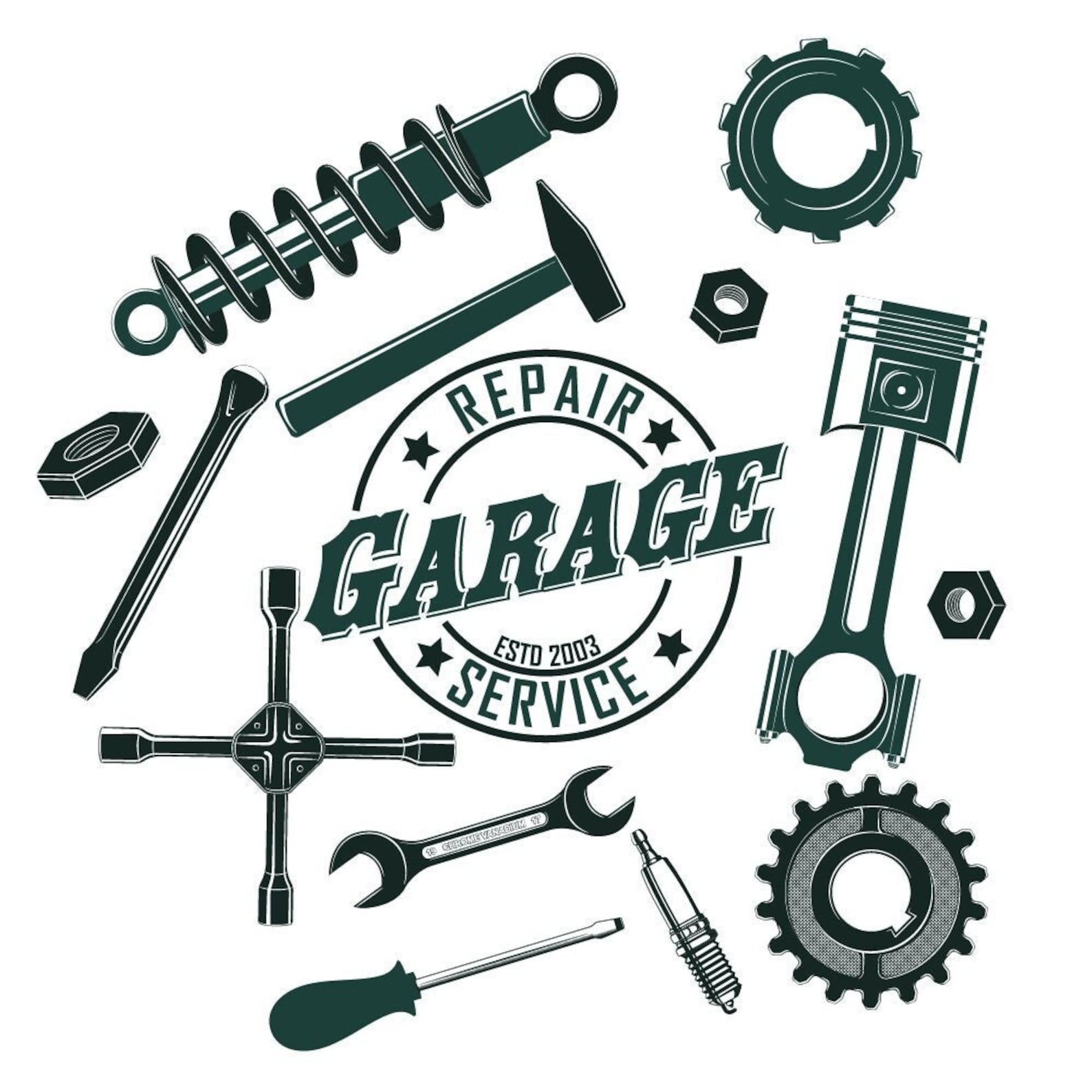 Car Tools Svg, Car Repair Svg, Auto Parts Svg, Wheel Svg, Auto Service
