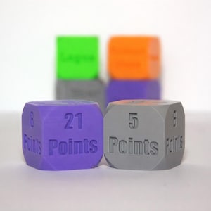 Personalized Agile Planning Dice: Software Developer Gift