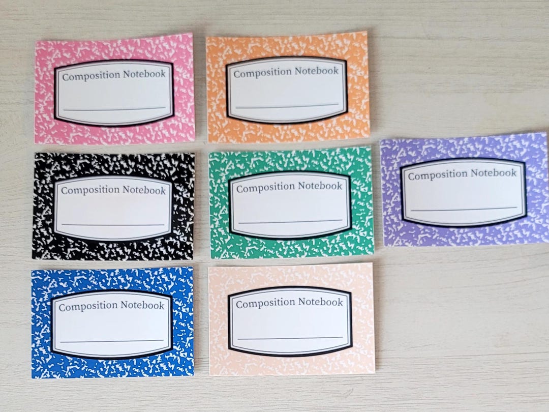 Composition Notebook Stickers, Cute School Supplies, Back to School ...