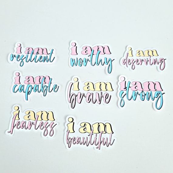 Positive Affirmation Stickers, Mental Health, Self-love, Motivational  Sticker, Positive Thinking, Affirmational Stickers 