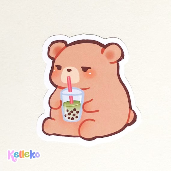 Boba Bear | Vinyl Sticker Boba Bear | Vinyl Sticker