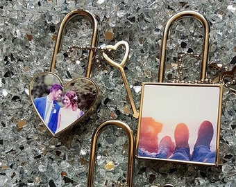 Personalised PadLock With Photo Printing & Engraved lock/Love lock