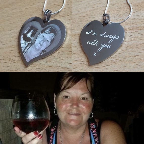 personalized Photo/Text Engraved Heart Necklace Pendant Wedding Birthday Gift. personalized Photo/Text Engraved Heart Necklace Pendant Wedding Birthday Gift.