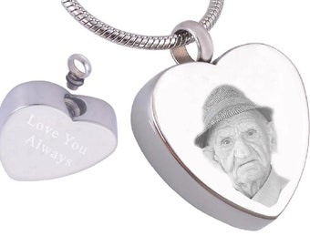 Engraved Heart Cremation Pendant – Ash Memorial Jewellery + FREE Funnel Kit