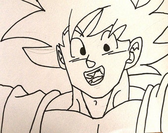 How to Draw Goku Easy  Dragon ball painting, Goku drawing, Easy