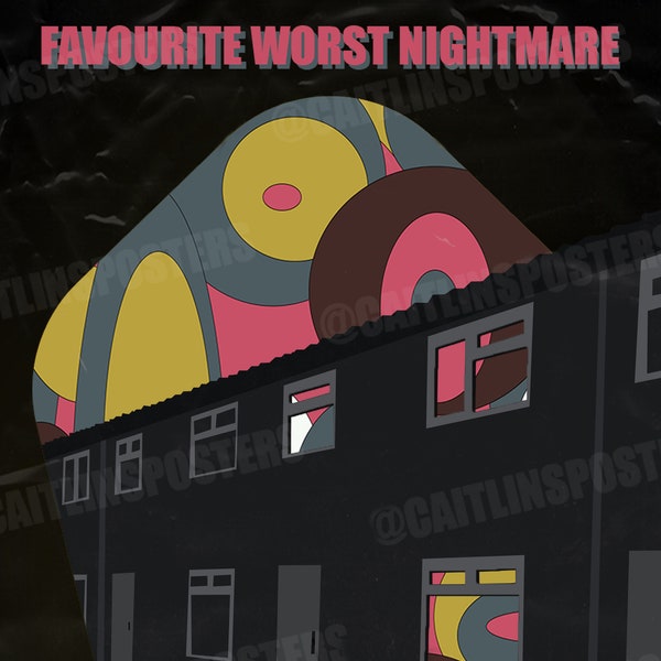Arctic Monkeys - Favourite Worst Nightmare Inspired Poster