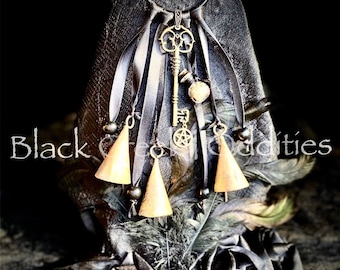 Witch Bell | Celtic Bell | Protection Bell | Banish Negativity | Positive Energy Amulet | Hecate Key | Witchy Decor | Mothers Day Gift