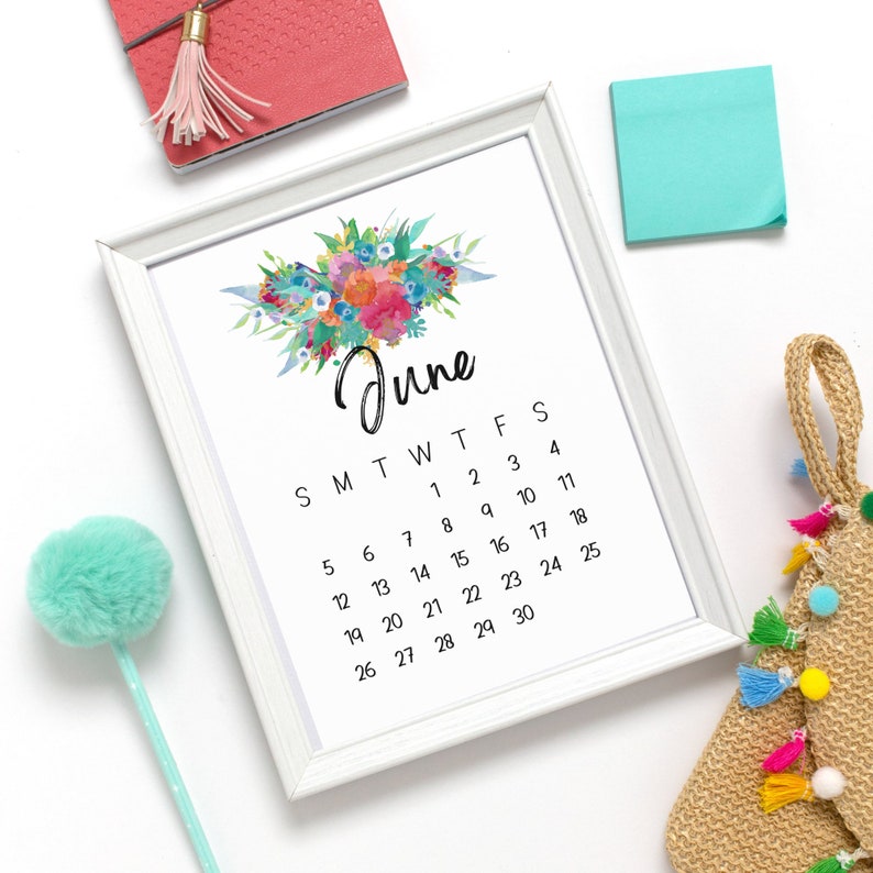 2022 PRINTABLE Calendar 2022 Wall Calendar Printable PDF Etsy