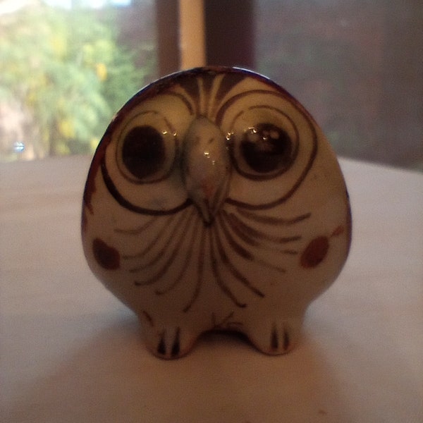 Tonala, Mexico Folk Art Owl signed
