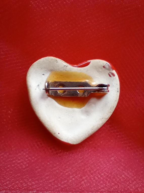 Ceramic Heart Pin - image 2