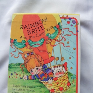 Cofanetto vintage anni '80 Rainbow Brite Album per conservare immagini/cartoline/ritagli di Hallmark