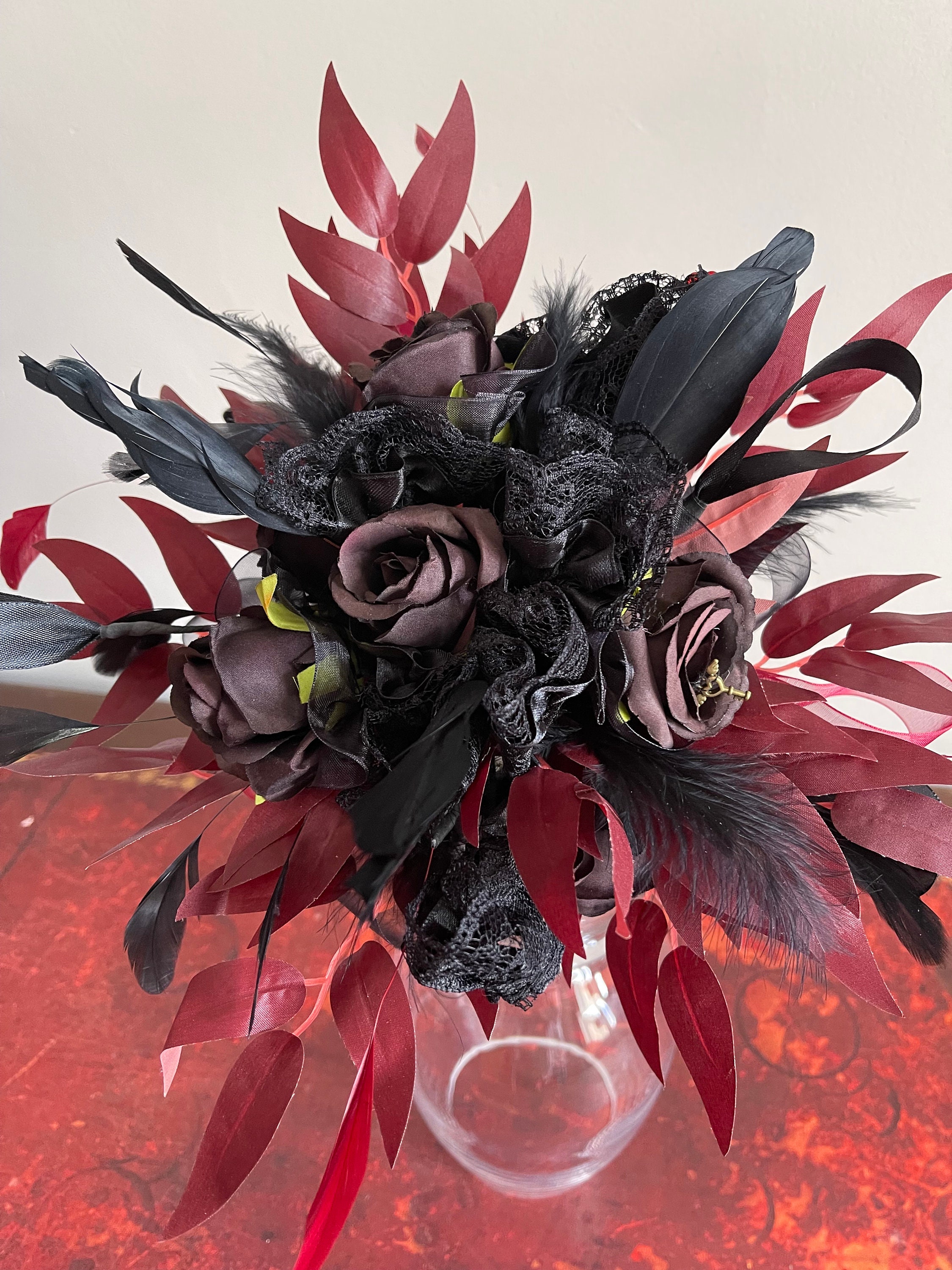 Steampunk/Alternative wedding flowers Etsy