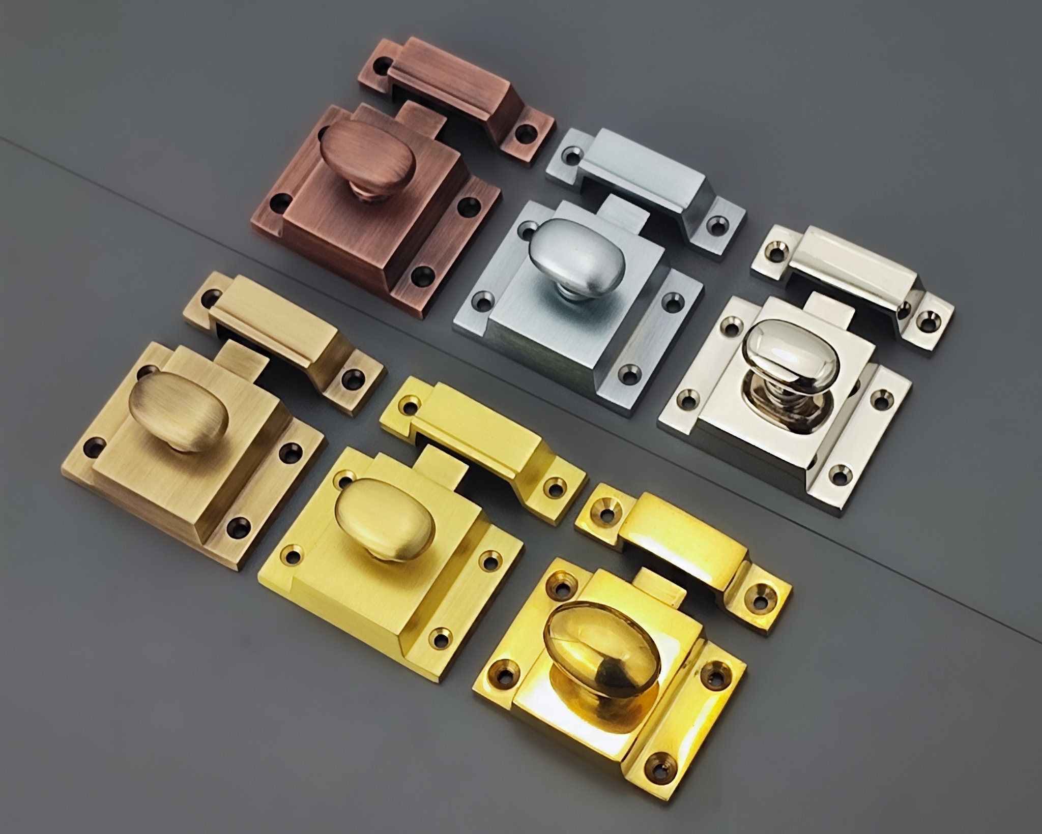 Cupboard Turn Latch Catch Knob Kitchen Door Latch Rim Lock