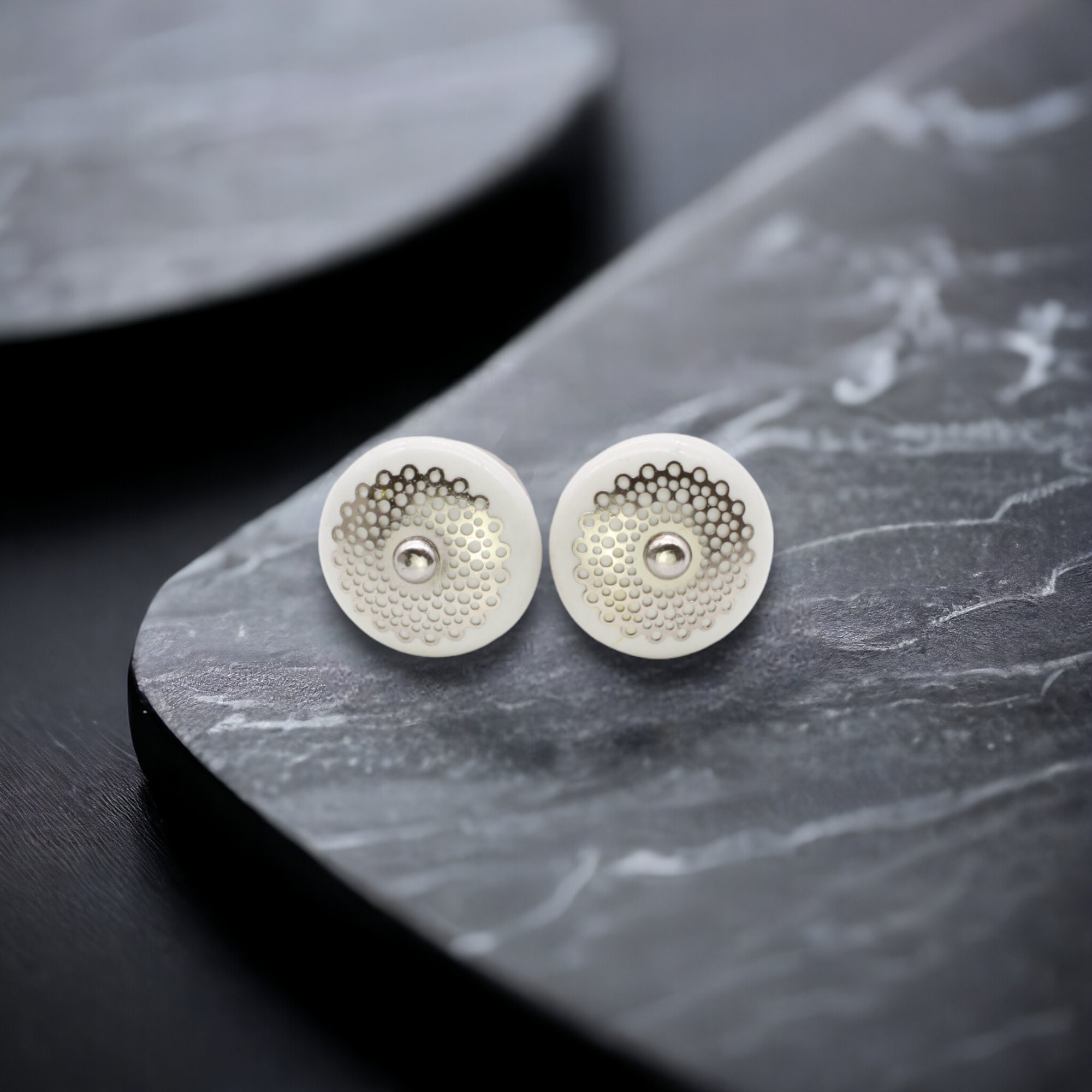 Set 8 Manopole In Ceramica Vintage Per Mobili - Pomelli Decorati Con Viti Per Cassetti E Armadi - Foto 10