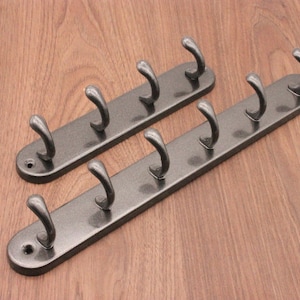 Wall Mounted Stainless Steel Hat Coat Hook Rack Door Hanger Kitchen Hanging Towel Holder Wall Mounted 4 6 Peg BLK Etsy