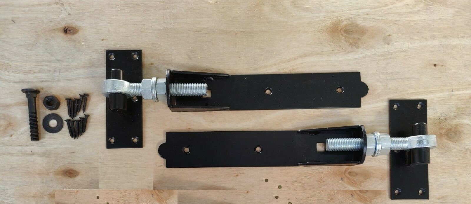 Paar Haken und Band Tor Scharniere Schwerlast Gartenhaus Tür schwarz galv Paar Haken und Band Tor Scharniere Schwerlast Gartenhaus Tür schwarz galv
