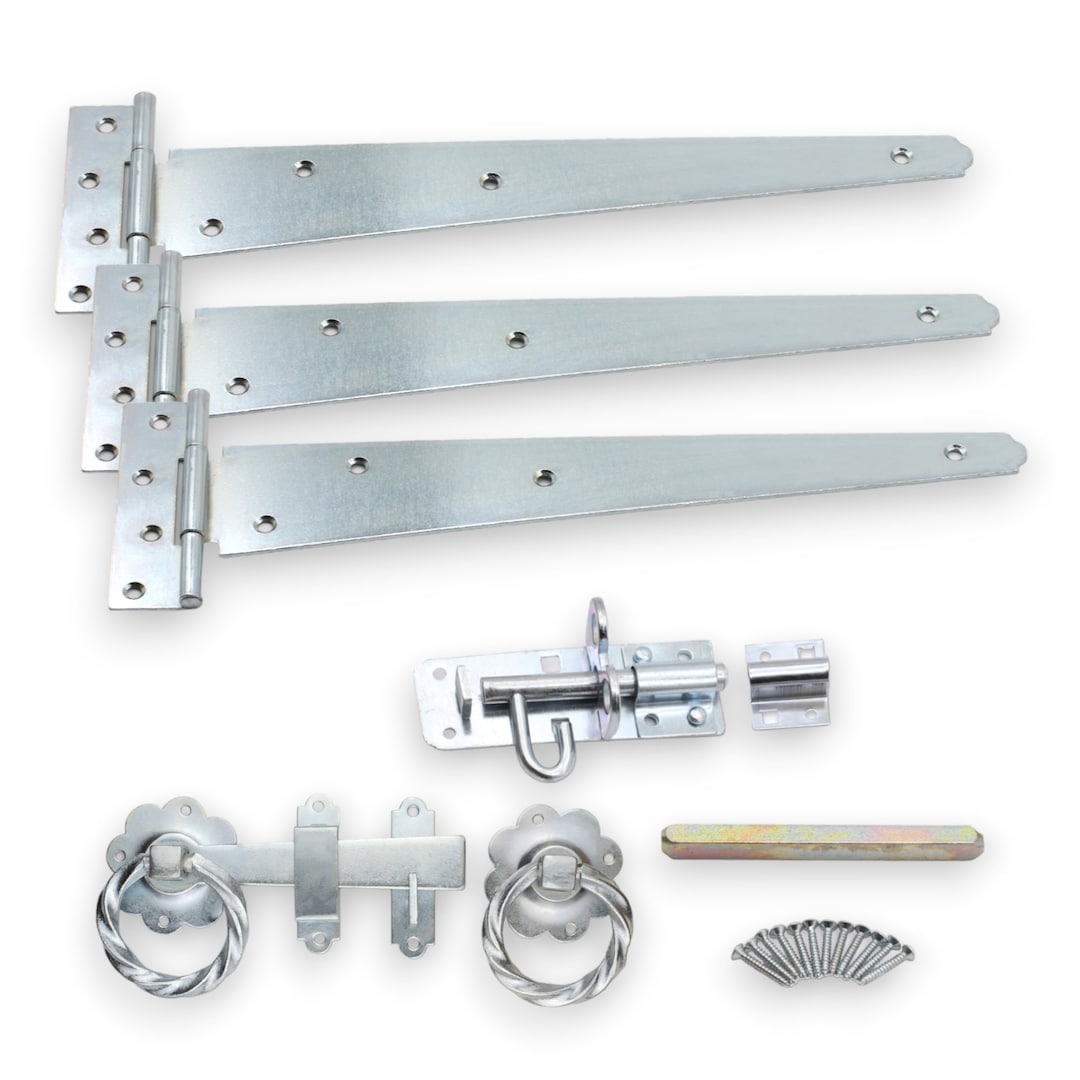 Infinity Decor Garden Gate Fitting Kit 3x14 350mm Tee Hinges Etsy