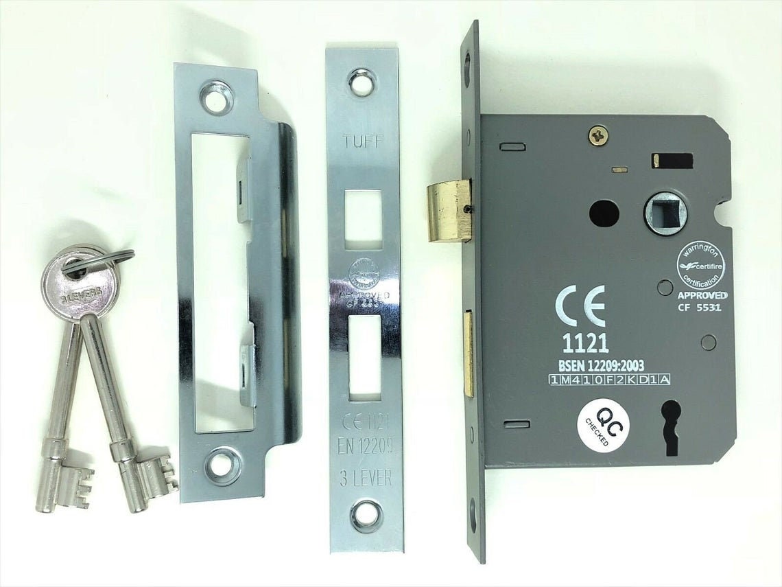 Fire Rated 3 Lever Mortice Internal Sash Door Lock 2.5 INCH 3 Etsy UK
