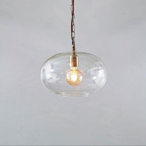 Round glass 2024 pendant shade